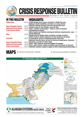 Crisis Response Bulletin Page 1-16