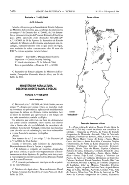 5450 Ministério Da Agricultura, Desenvolvimento Rural E Pescas