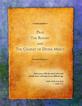 Why Pray the Daily Rosary? ……………………………………