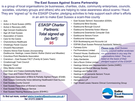 The East Sussex Against Scams Partnership Is a Group of Local