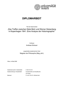 Diplomarbeit