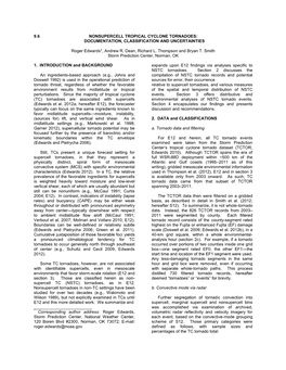 Nonsupercell Tropical Cyclone Tornadoes: Documentation, Classification and Uncertainties