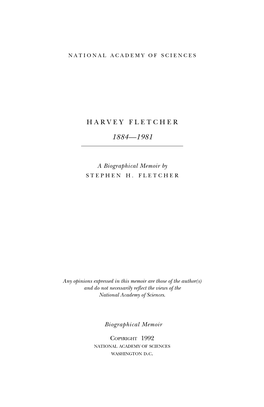 Harvey Fletcher