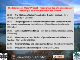 The Eddleston Water Project