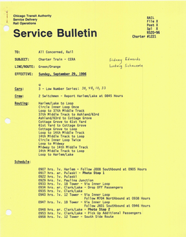 Service Bulletin Charter #1221