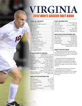 2012 Men's Soccer Fact Book