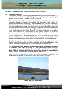 Section 1 Understanding the Landscape Partnership Area