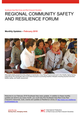 Regional Community Safety and Resilience Forum