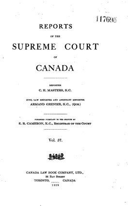 Supreme Court of Canada