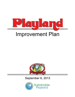 2013 09.04 Playland Improvement Plan.Pptx
