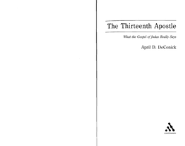 The Thirteenth Apostle