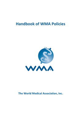 Handbook of WMA Policies