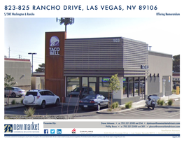 823-825 RANCHO DRIVE, LAS VEGAS, NV 89106 S/SWC Washington & Rancho Offering Memorandum