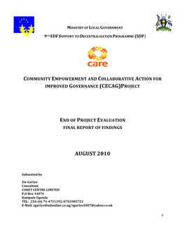 Improved Governance (Cecag)Project