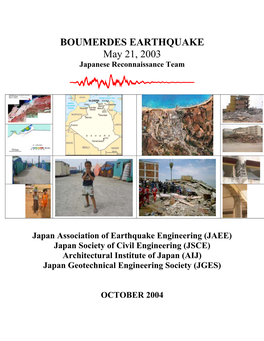 Boumerdes-Alger Earthquake