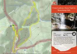 Evans Lookout, Horse Track to Beauchamp Falls