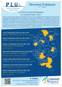 Réunions Publiques