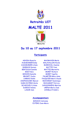 Malte 10 Au 17.09.2011