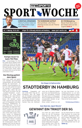 STADTDERBY in HAMBURG Einfach Dazu