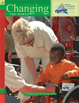 Wheelchair Foundation Newsletter 13