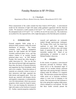 Faraday Rotation in SF-59 Glass