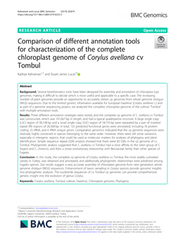 Downloaded from NCBI, in Order to Compare the Repeat; T: Thymine; WGS: Whole Genome Shotgun Kahraman and Lucas BMC Genomics (2019) 20:874 Page 11 of 12