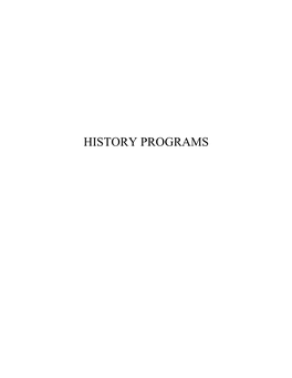 History Programs Videoconference Meeting Agenda & Packet