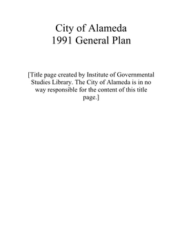 1991 General Plan