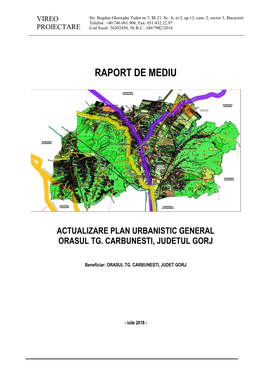 Raport De Mediu Actualizare Plan Urbanistic General Orasul Tg