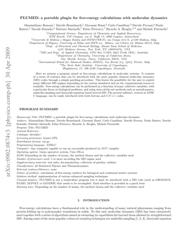 Arxiv:0902.0874V3 [Physics.Comp-Ph] 30 Apr 2009 D Mn Oeo H Otpopular Most Extending the at of to Aimed Some Algorithms Among Solids