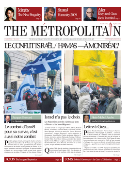 Le Conflit Israël / Hamas — À Montréal? Photo Robert J