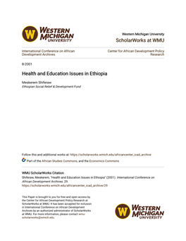 Health and Education Issues in Ethiopia