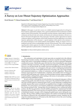 A Survey on Low-Thrust Trajectory Optimization Approaches