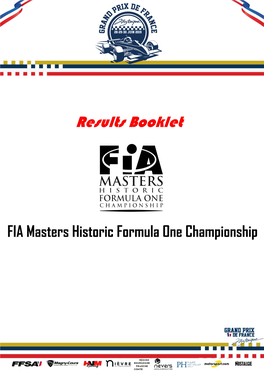 FIA Masters Historic Formula One Championship Circuit De Nevers Magny-Cours (4.411 Km) Free Practices