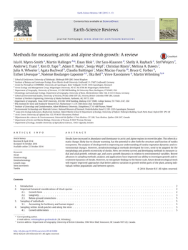 Methods for Measuring Arctic and Alpine Shrub Growth: a Review