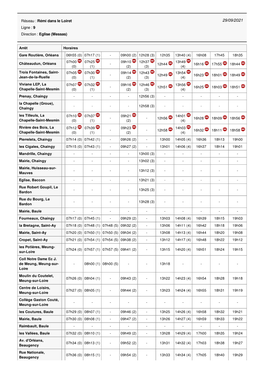 Arrêt Horaires Orléans