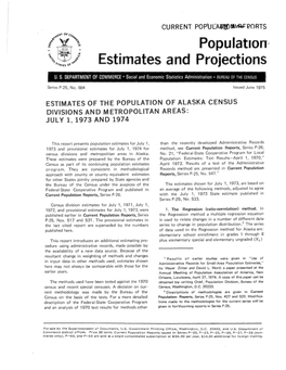 Estimates and Projections