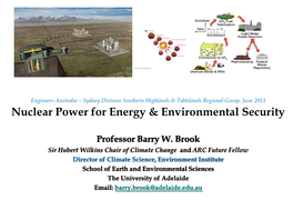 Nuclear Power for Energy & Environmental Security