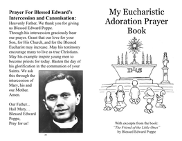 My Eucharistic Adoration Prayer Book