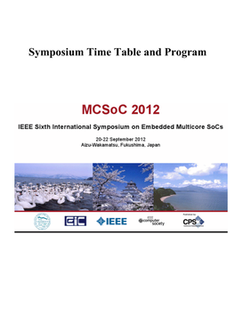 Symposium Time Table and Program