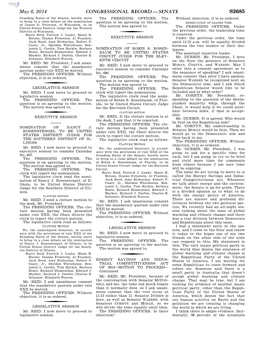 Congressional Record—Senate S2685