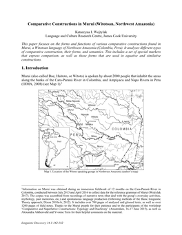 Comparative Constructions in Murui (Witotoan, Northwest Amazonia)