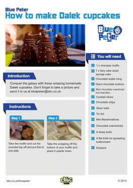 How to Make Dalek Cupcakes