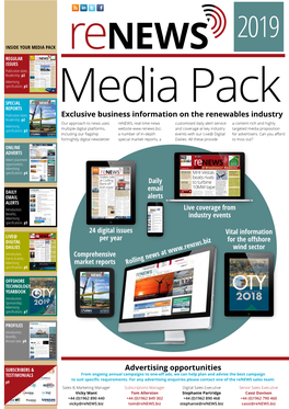Exclusive Business Information on the Renewables Industry Advertising Opportunities