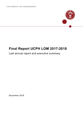The Fourth and Final Report (2014-´18)