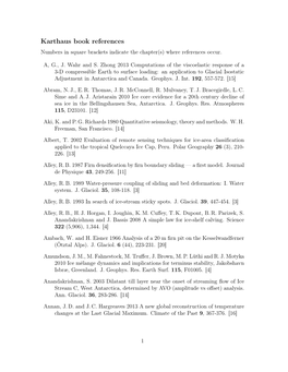 Karthaus Book References Numbers in Square Brackets Indicate the Chapter(S) Where References Occur