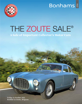 A Sale of Important Collector's Motor Cars