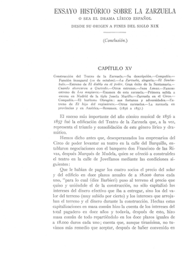 Ensayo Histórico Sobre La Zarzuela O Sea El Drama Lírico Español