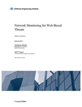 Network Monitoring for Web-Based Threats