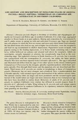 Proceedings of the Entomological Society of Washington